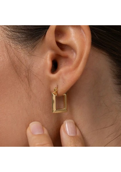 Mini Kare Altın Küpe fiyatları