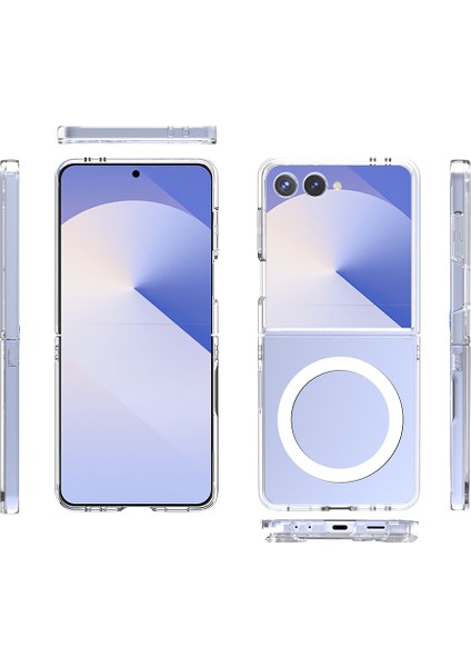 Samsung Galaxy Z Flip 7 Kılıf Porto Pc Sert Manyetik Şarj Özellikli Kapak modelleri