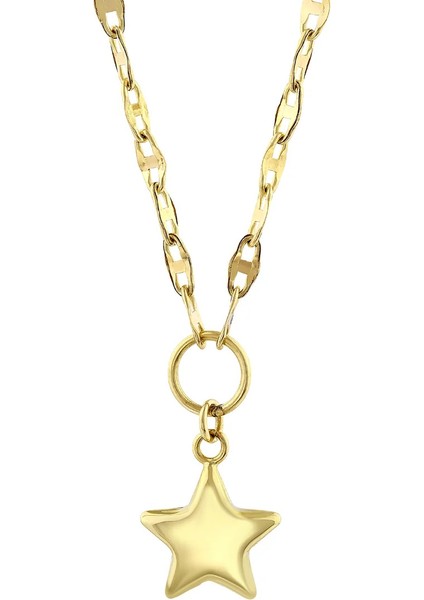 Nisera Yıldız Minimal Altın Kolye modelleri