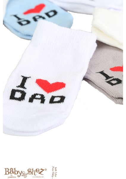 Pamuklu 6'lı Yenidoğan Erkek Bebek Çorap Dad Erkek fırsatları