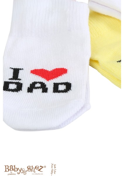 Pamuklu 6'lı Yenidoğan Erkek Bebek Çorap Dad Erkek fırsatları