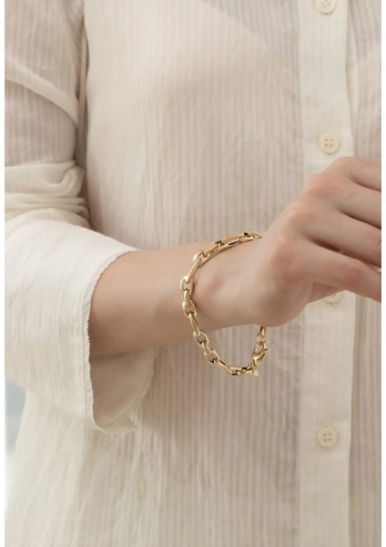 Mat ve Parlak Ataç Zincir Altın Bileklik fiyatları