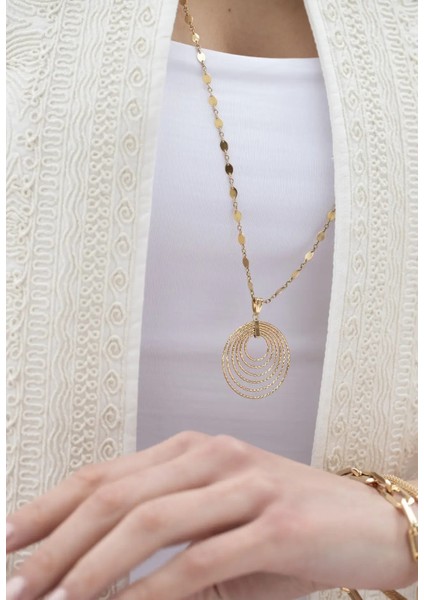 Maze Altın Kolye Ucu