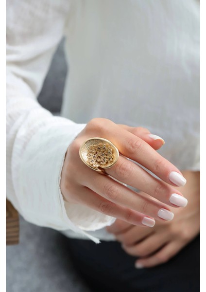 Italyan Tasarım Olyee Altın Yüzük