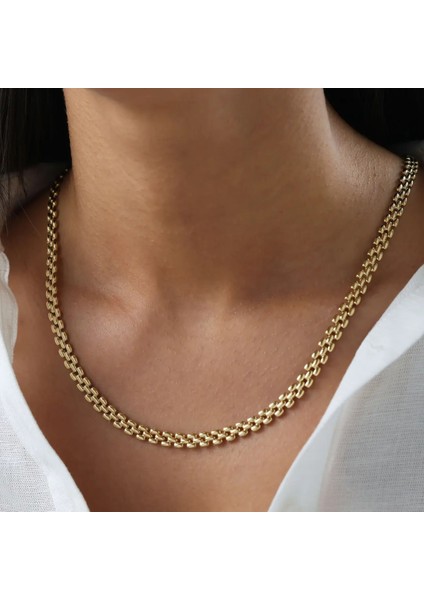 Nisera Harmoni Altın Choker Zincir modelleri