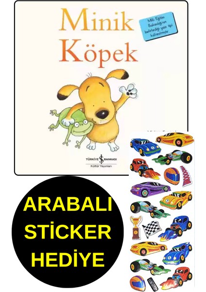 Arabalı Sticker Hediye - Okul Öncesi Resimli Kitaplar - Minik Köpek