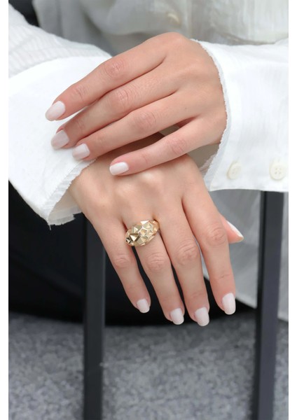 Kalemli Mat Parlak Altın Yüzük fiyatları