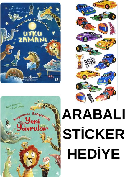 Arabalı Sticker Hediyeli - Okul Öncesi Resimli Kitaplar Masal - Uyku Zamanı - Yeni Yavrular