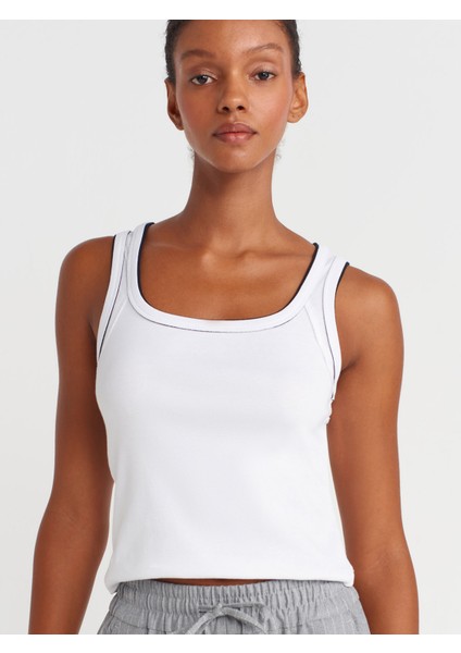 21087 Kontrast Fitilli Atlet-Beyaz modelleri