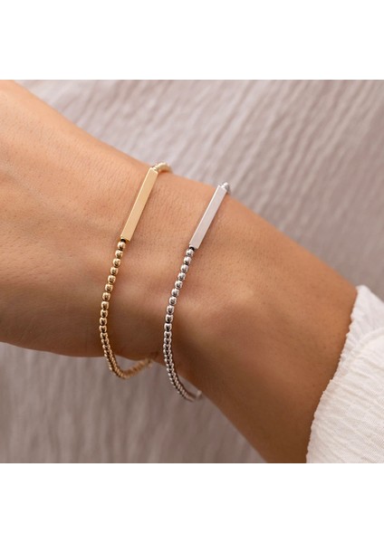 Tırnak Çakısı Unisex Altın Bileklik