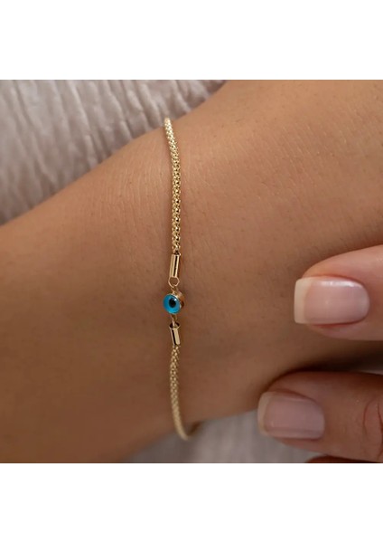 Göz Boncuk Minimal Altın Bileklik fiyatları