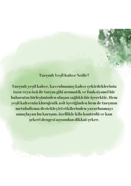 Tarçınlı Yeşil Kahve fiyatları