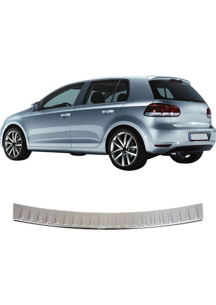 Volkswagen Golf 6 Limousine Uyumlu 2008-2012 Krom Arka Tampon Üstü Koruma Paslanmaz Çelik fiyatları
