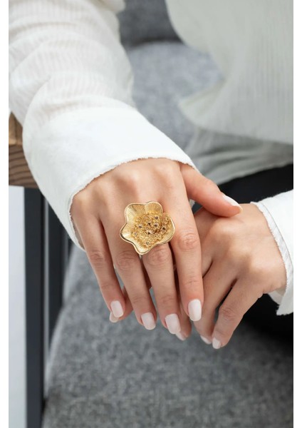 Italyan Flowe Altın Yüzük