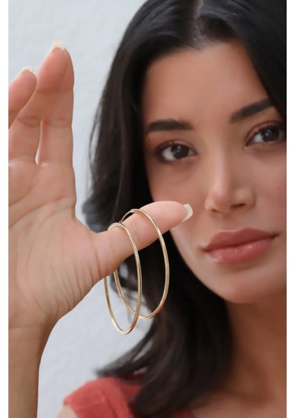 Mega Halka Altın Küpe fırsatları