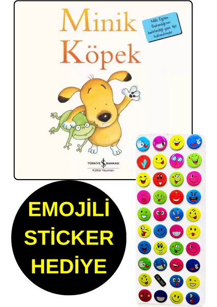 Emojili Sticker Hediye - Okul Öncesi Resimli Kitaplar - Minik Köpek