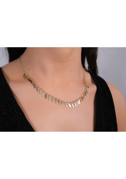 Sallantılı Püsküllü Altın Kolye modelleri