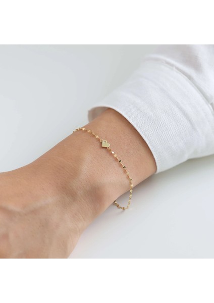 Minimal Kalp Altın Bileklik fiyatları