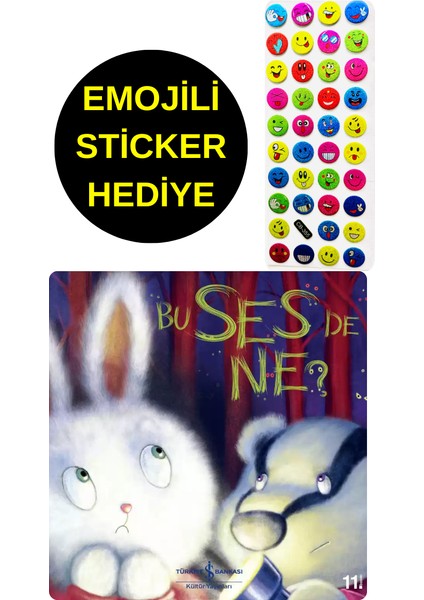 Emojili Sticker Hediye - Okul Öncesi Resimli Kitaplar - Bu Ses De Ne ?