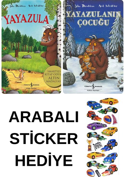Arabalı Sticker Hediyeli - Okul Öncesi Resimli Kitaplar Masal - Yayazula Serisi