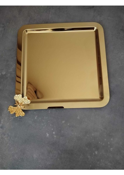 Altılı Gold Dekoratif Paslanmaz Tepsi Seti, Şık ve Dayanıklı Tasarım fiyatları