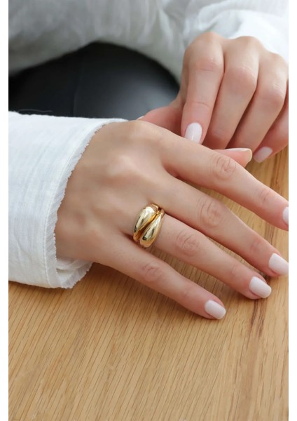 Botte Damla Altın Yüzük