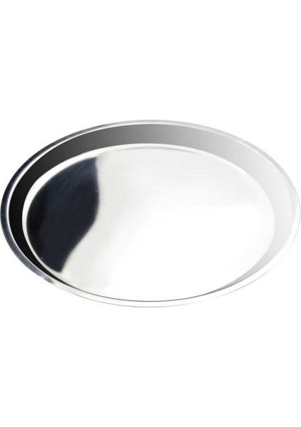 Gri Çelik Servis Sunum Tepsisi, Şık ve Dayanıklı Sunum Için Ideal Seçim