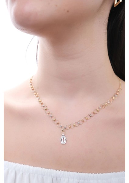 Baget Uç Dorika Toplu Halka Detay Kolye