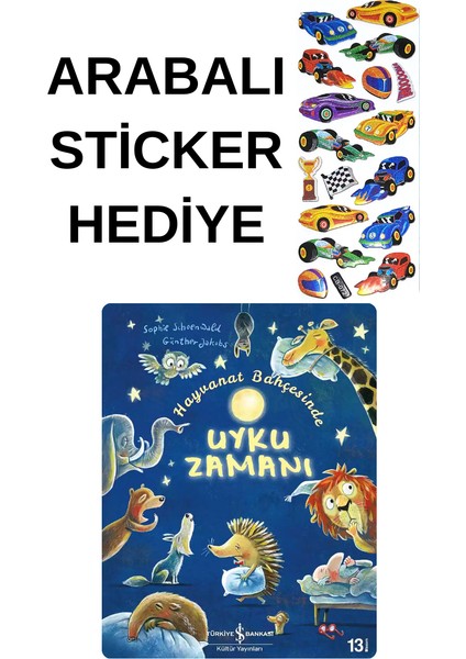 Arabalı Sticker Hediye - Hayvanat Bahçesinde Uyku Zamanı