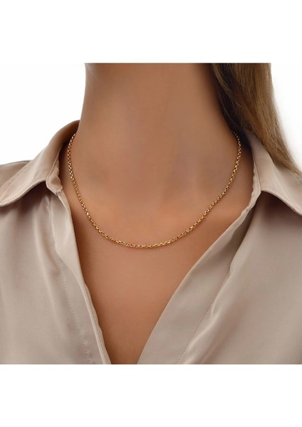 Dodge - Doç Altın Zincir Kolye