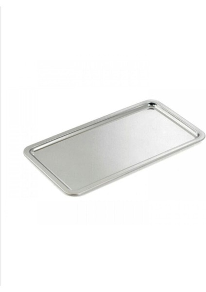 4'lü Çelik Dikdörtgen Servis Tepsisi 33X18 Cm, Şık ve Dayanıklı Sunum Seti fiyatları
