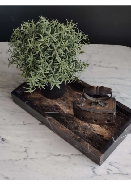 Şık Siyah Mermer Tepsi Sunumluk, Zarif ve Dayanıklı Tasarım fiyatları