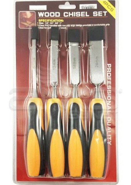 Ağaç Oyma Seti Darbeli Iskarpela Seti - 10-12-18-24MM fiyatları