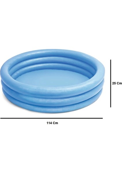 Cristal Renkli 3 Bölme Havuz 114 cm