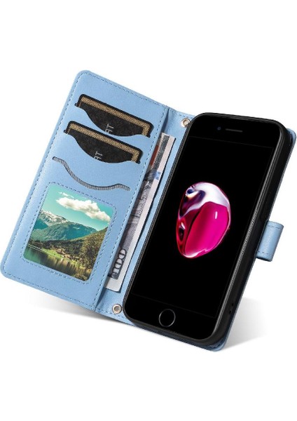 IPhone 6s Artı Ayrılabilir Bilek Kayışı ve Uzun Kordon Kartı Için Flip Case (Yurt Dışından) fiyatları