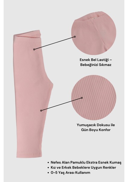 0-5 Yaş Çocuk Taytı | Fitilli Pamuklu | Esnek & Konforlu fiyatları