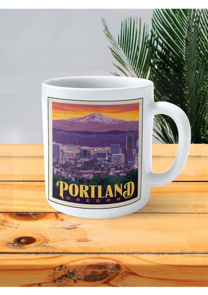 Portland Baskılı Kupa Bardak Kişiye Özel Desen 2