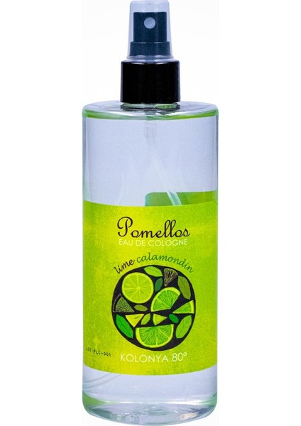 Kolonya Lime Calamondin 400 Ml, Spreyli, 80 Derece, Pet Şişe