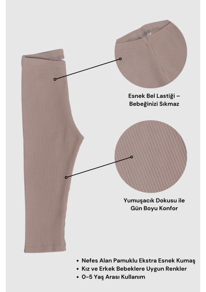 0-5 Yaş Çocuk Taytı | Fitilli Pamuklu | Esnek & Konforlu fiyatları
