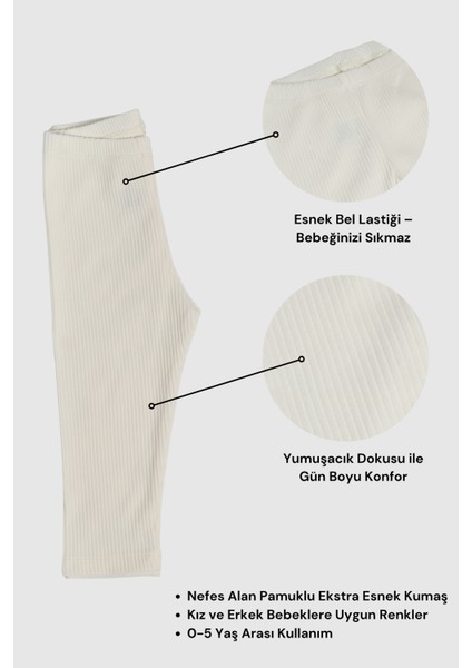 0-5 Yaş Çocuk Taytı | Fitilli Pamuklu | Esnek & Konforlu fiyatları