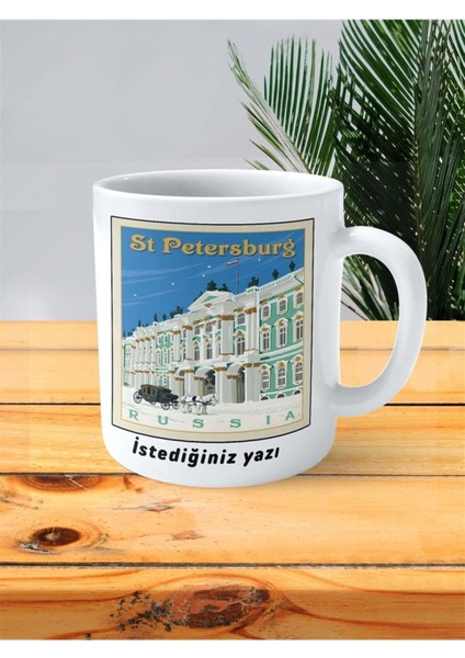 St Petersburg Baskılı Kupa Bardak Kişiye Özel Desen fiyatları