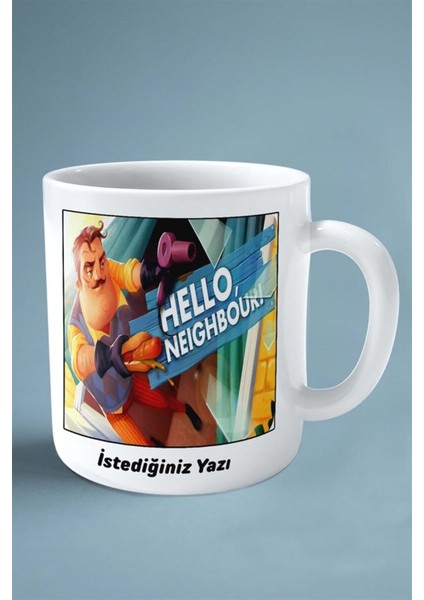 Hello Neighbor Mobil Oyun Baskılı Kupa Bardak Çift Taraflı Baskı Kişiye Özel Model 10 fiyatları