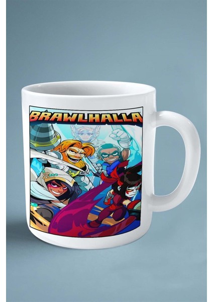 Brawlhalla Oyun Baskılı Kupa Bardak Çift Taraflı Baskı Kişiye Özel Model 2