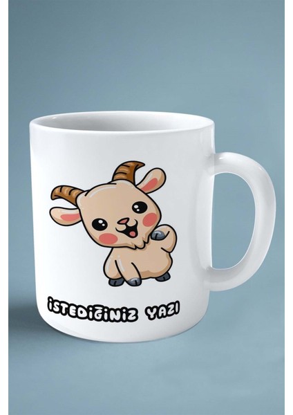 Keçi Baskılı Kupa Bardak Çift Taraflı Kişiye Özel Model 3 fiyatları