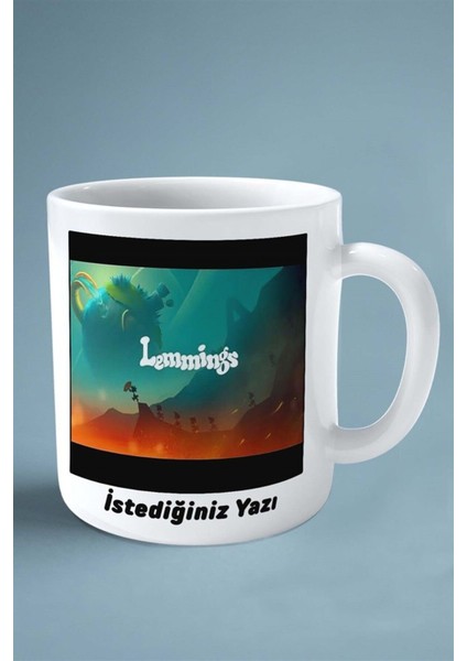 Lemmings Oyun Baskılı Kupa Bardak Çift Taraflı Baskı Kişiye Özel Model 2 fiyatları