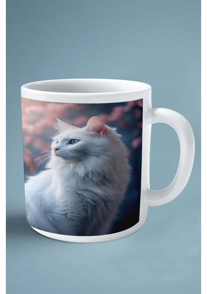 Sibirya Kedisi Kedi Isimli Kişiye Özel Baskılı Kupa Bardak Model 7