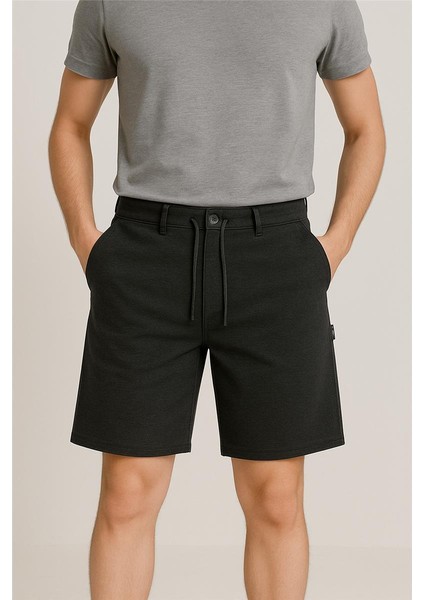 Ava Kumaş Şort Antrasit