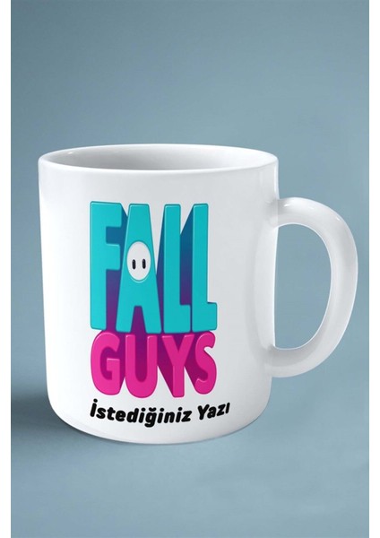 Fallguys Oyun Baskılı Kupa Bardak Çift Taraflı Kişiye Özel Model 1 fiyatları