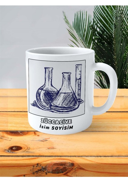 Züccaciye Meslek Baskılı Kupa Bardak Çift Taraflı Baskı Kişiye Özel Model 2