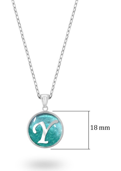 Isminize Özel Baş Harf Gümüş Kolye 925 Ayar Beyaz Renk fiyatları